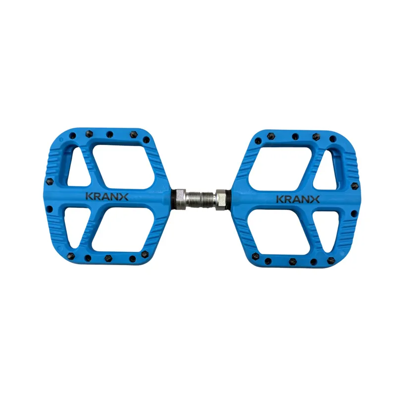 KranX Trail Bright Platform Mountain Bike Pedal - Blue-1
