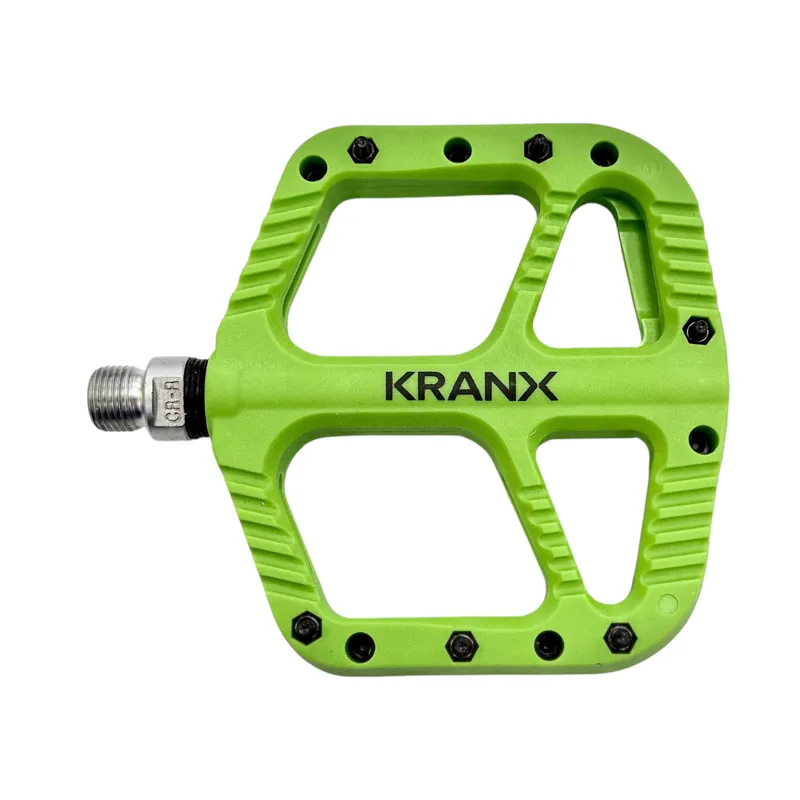 KranX Trail Bright Platform Mountain Bike Pedal - Green
