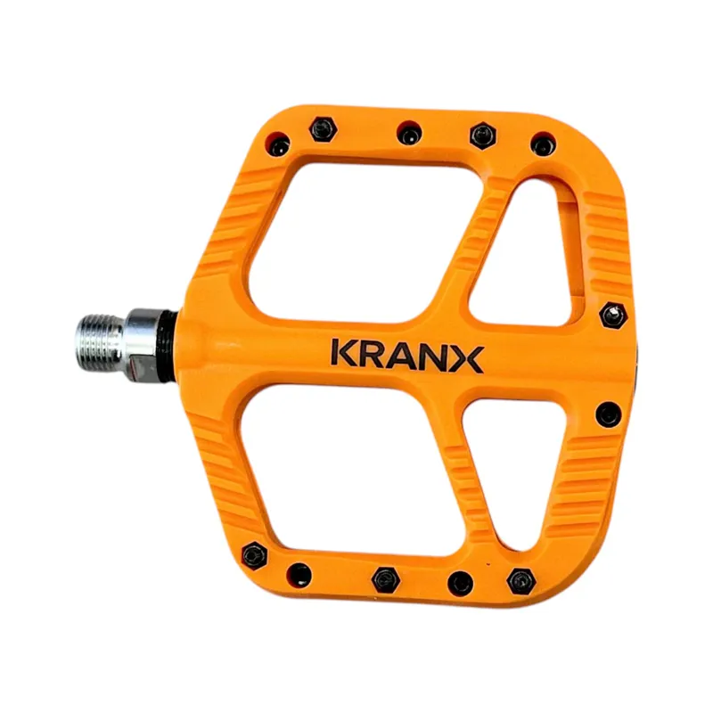 KranX Trail Bright Platform Mountain Bike Pedal - Orange