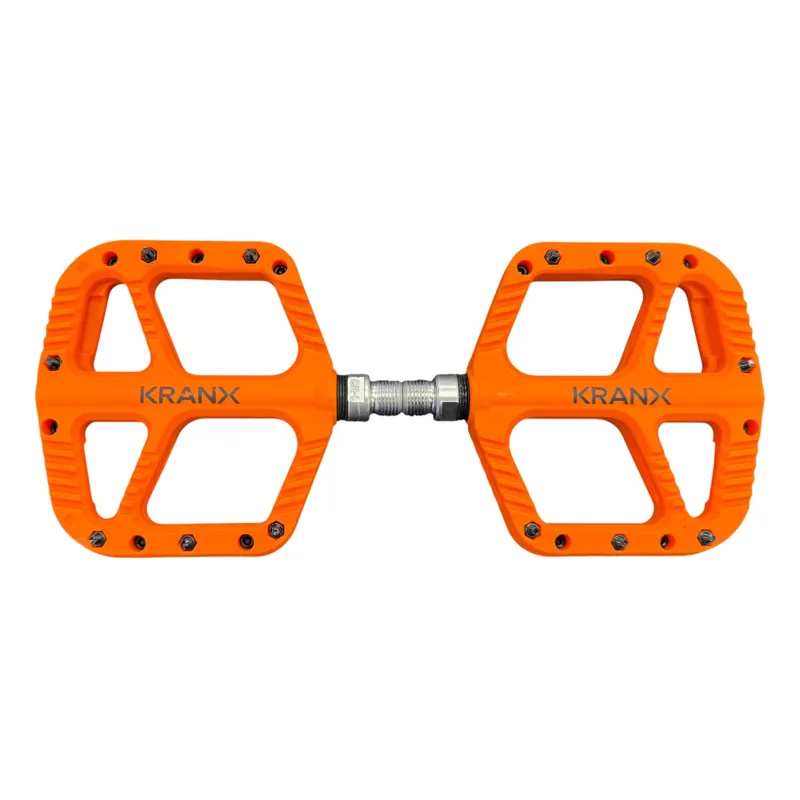KranX Trail Bright Platform Mountain Bike Pedal - Orange-1