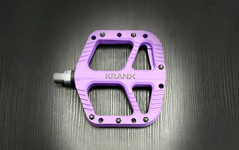 KranX Trail Bright Platform Mountain Bike Pedal - Purple-2