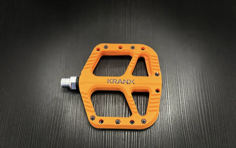 KranX Trail Bright Platform Mountain Bike Pedal - Orange-3