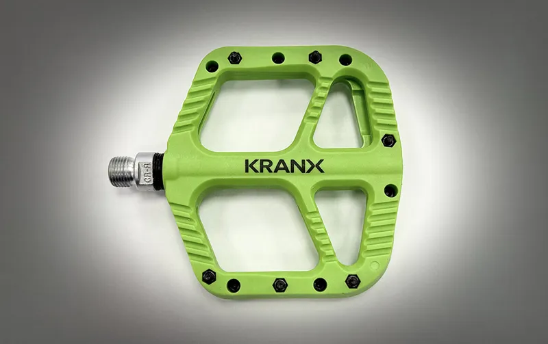 KranX Trail Bright Platform Mountain Bike Pedal - Green-4