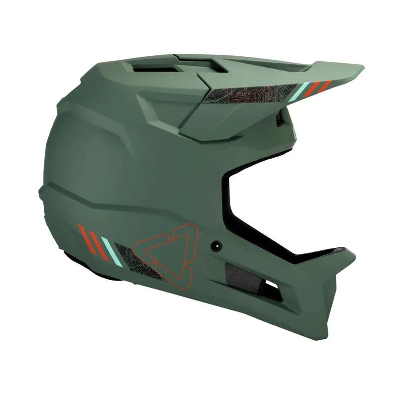 Leatt Gravity 1.0 Full Face Mountain Bike Helmet - Teal-1