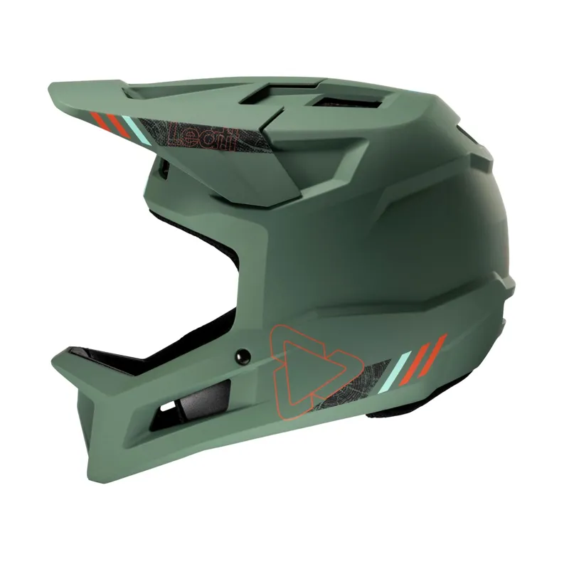 Leatt Gravity 1.0 Full Face Mountain Bike Helmet - Teal-2