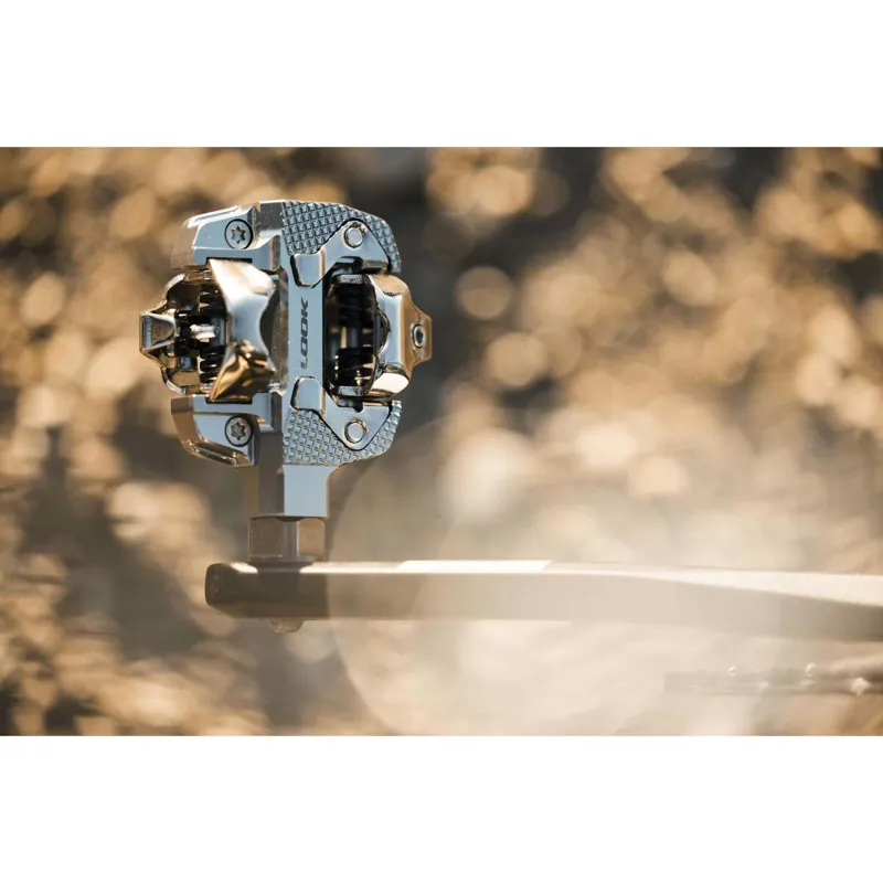 Look X-Track Single Sided Power Meter Mountain Bike Pedals - Silver-6