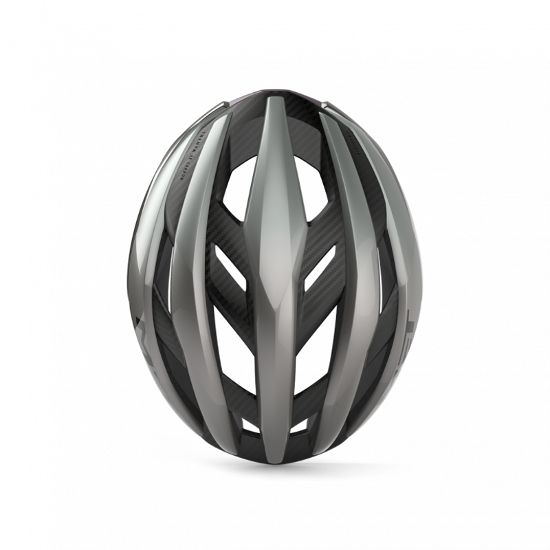 MET Trenta 3K Carbon Airframe Road Cycling Helmet - Opal Grey-3
