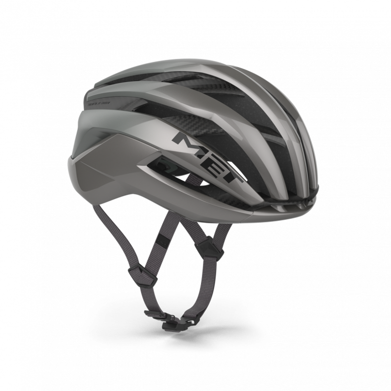 MET Trenta 3K Carbon Airframe Road Cycling Helmet - Opal Grey-4