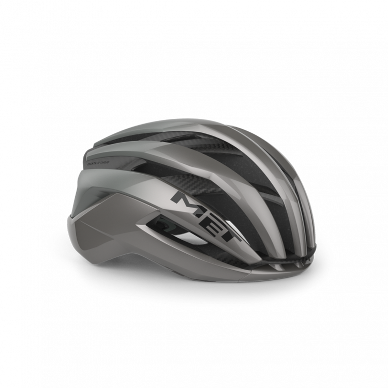 MET Trenta 3K Carbon Airframe Road Cycling Helmet - Opal Grey