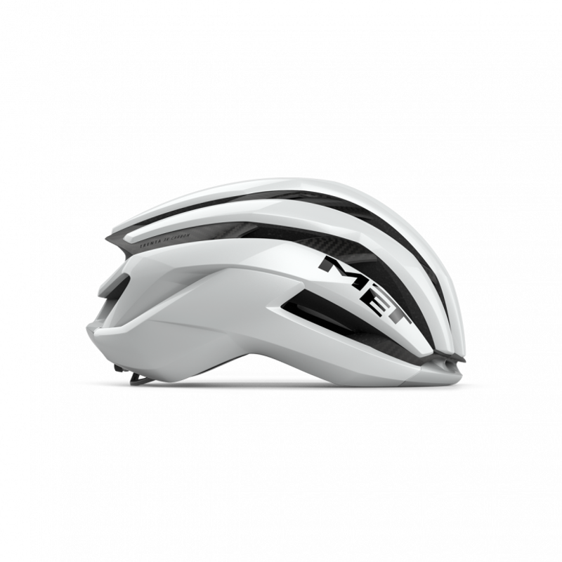 MET Trenta 3K Carbon Airframe Road Cycling Helmet - White-1