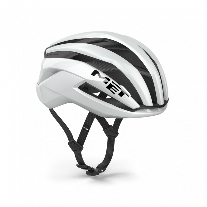 MET Trenta 3K Carbon Airframe Road Cycling Helmet - White-4