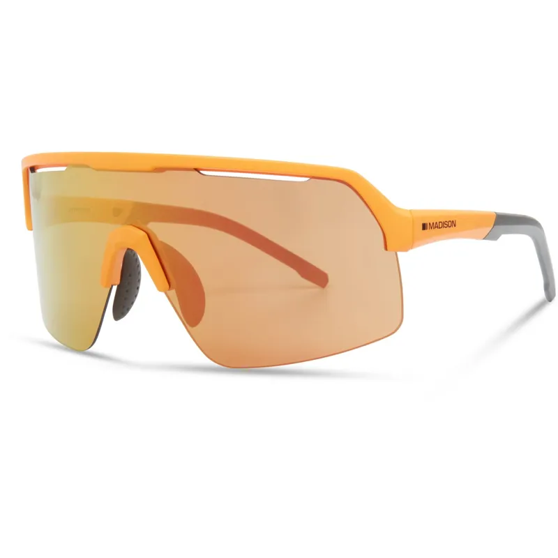 Madison Crypto Air Mango Orange Sunglasses 3 Lens Pack - Fire Mirror/Amber