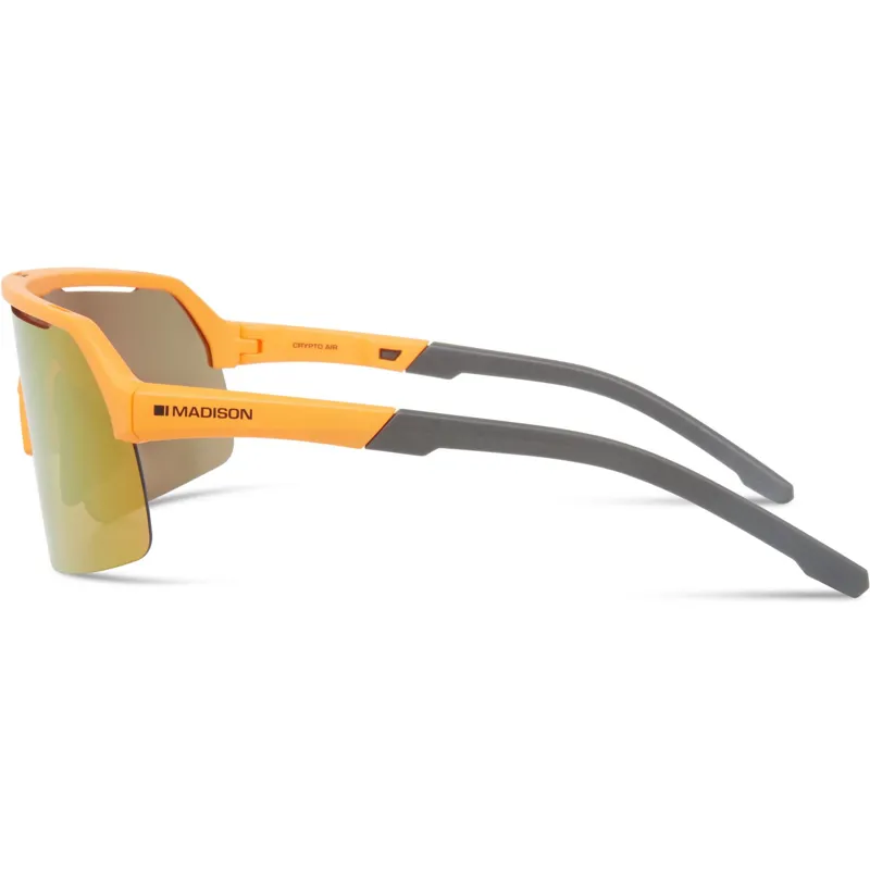 Madison Crypto Air Mango Orange Sunglasses 3 Lens Pack - Fire Mirror/Amber-2