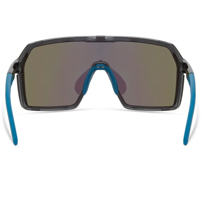 Madison Crypto Crystal Gloss Smoke Sunglasses - Green Mirror Lens-4