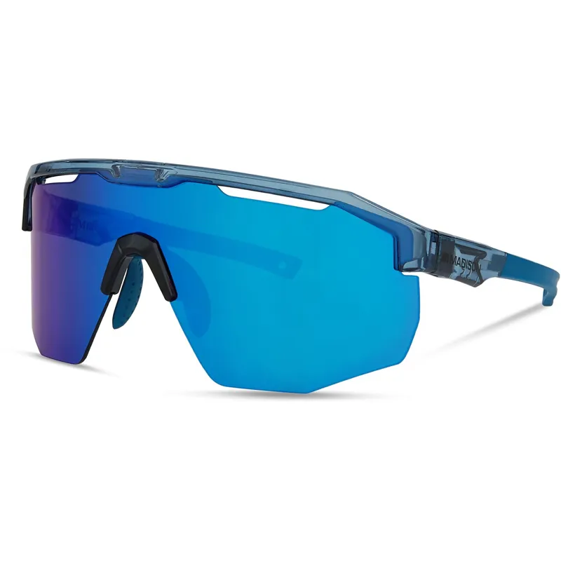 Madison Eyewear Cipher Sunglasses 3 Lens Pack - Crystal Gloss Blue/Mirror