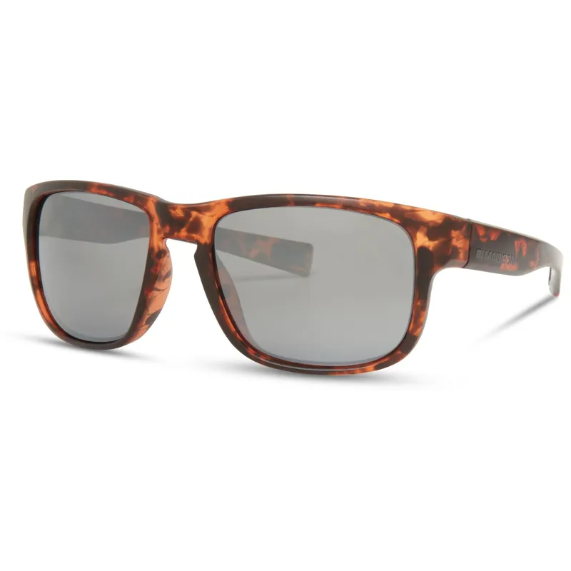 Madison Signal Dark Tortoise Sunglasses 3 Polarised Lens Pac Silver Mirror