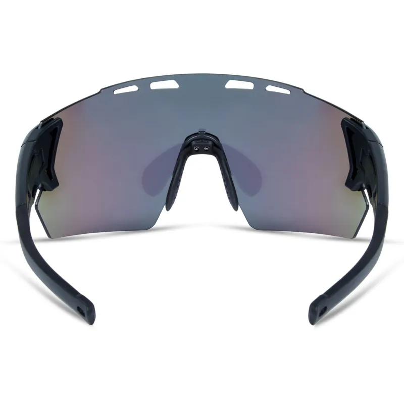 Madison Stealth Matte Dark Grey Sunglasses - Green Mirror Lens-3