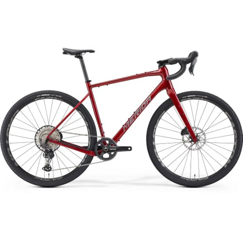 2025 Merida Silex 700 Gravel Bike Dark Red Grey Red