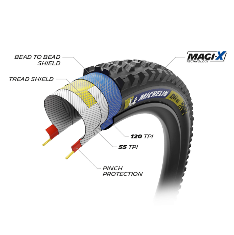 Michelin DH16 Racing Line Mountain Bike Tyre - Dark-1