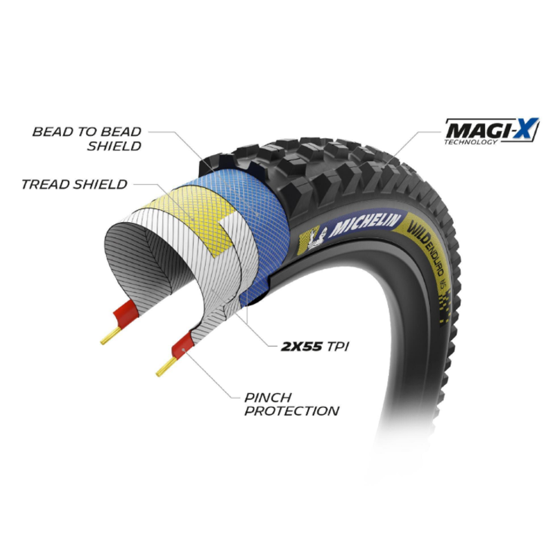 Michelin Wild Enduro MH Racing Line Mountain Bike Tyre - Dark-1