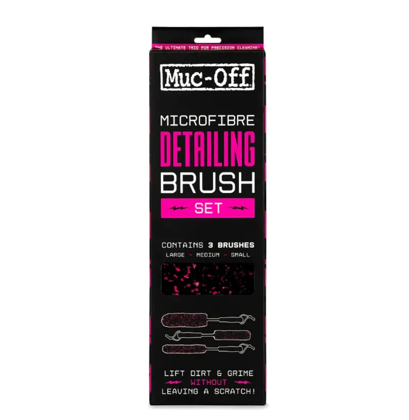 Muc-Off Microfibre Detailing Brush Set x3-8
