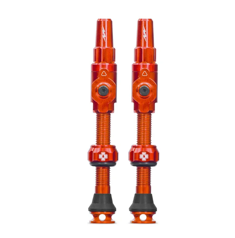 Muc-Off Tubeless Bicycle Tyre Valves Big Bore Lite - Orange-2