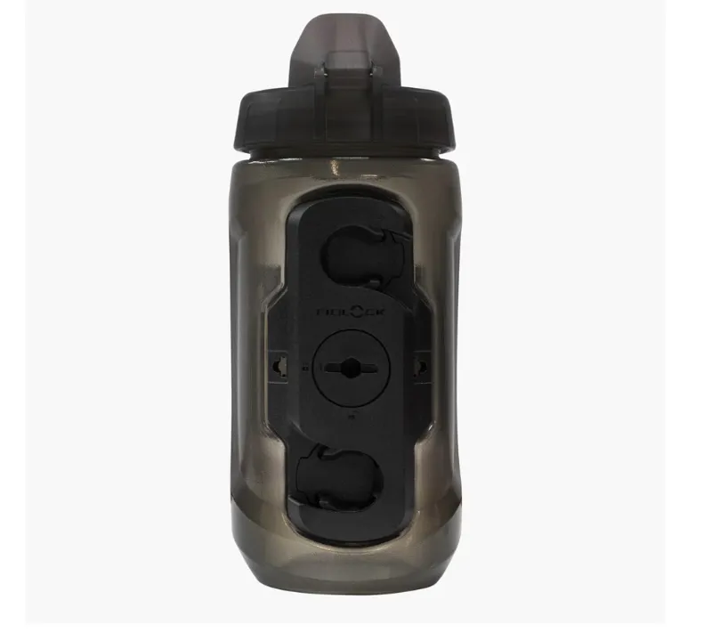 Muc-Off x Fidlock Twist Bottle 450ml with Bike Base - Smoked-1