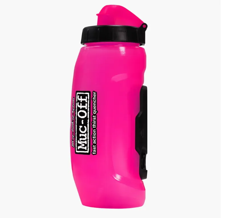 Muc-Off x Fidlock Twist Bottle 590ml with Bike Base - Pink-1