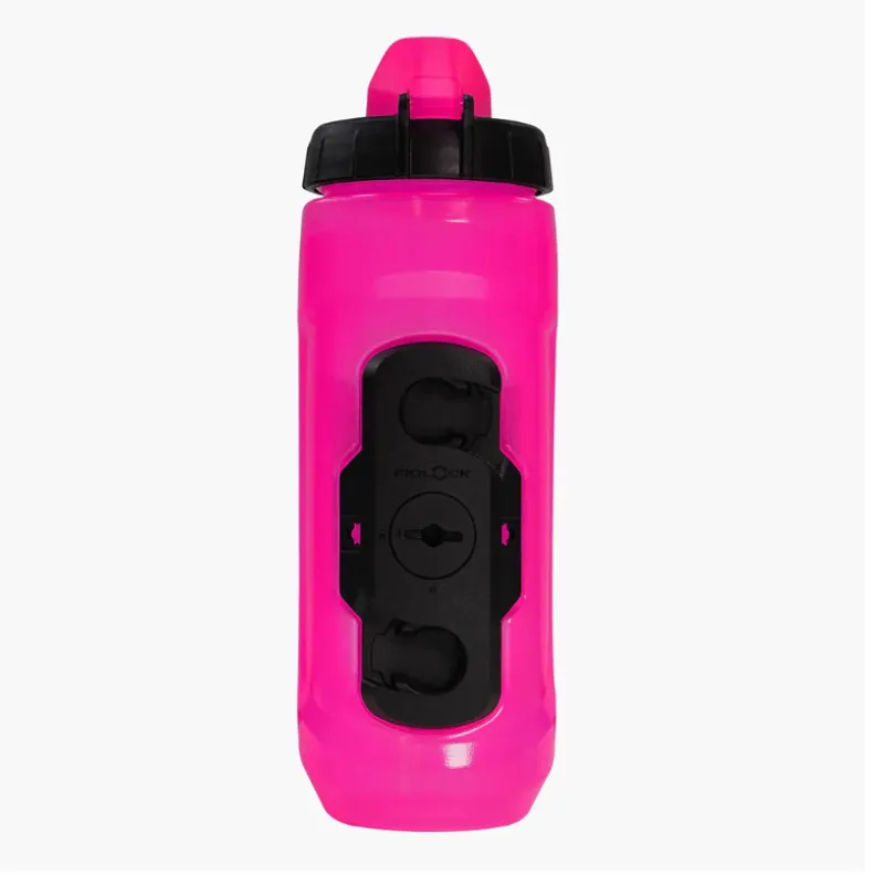Muc-Off x Fidlock Twist Bottle 590ml with Bike Base - Pink-2