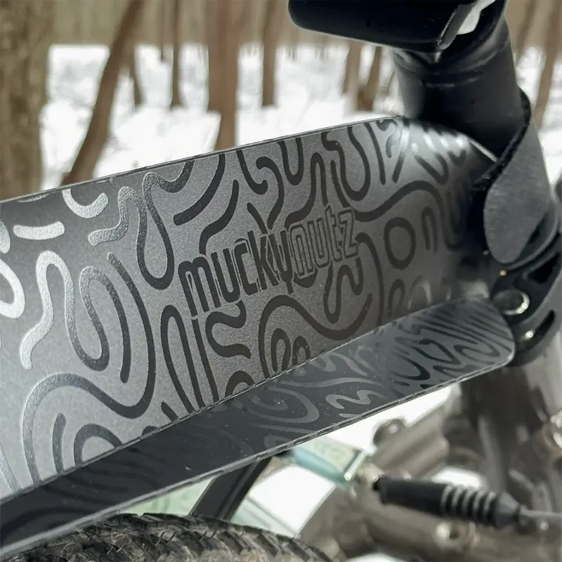 Mucky Nutz Junior Rear Mudguard Large - Doodle Black-2