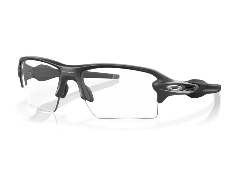 Oakley Flak 2.0 XL Sunglasses - Clear to Black Iridium Photochromic Lens/Steel