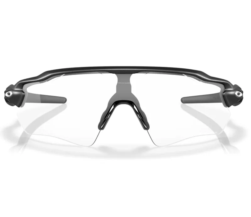 Oakley Radar EV Path Sunglasses - Clear-Black Iridium Photochromic Lens/Steel-4