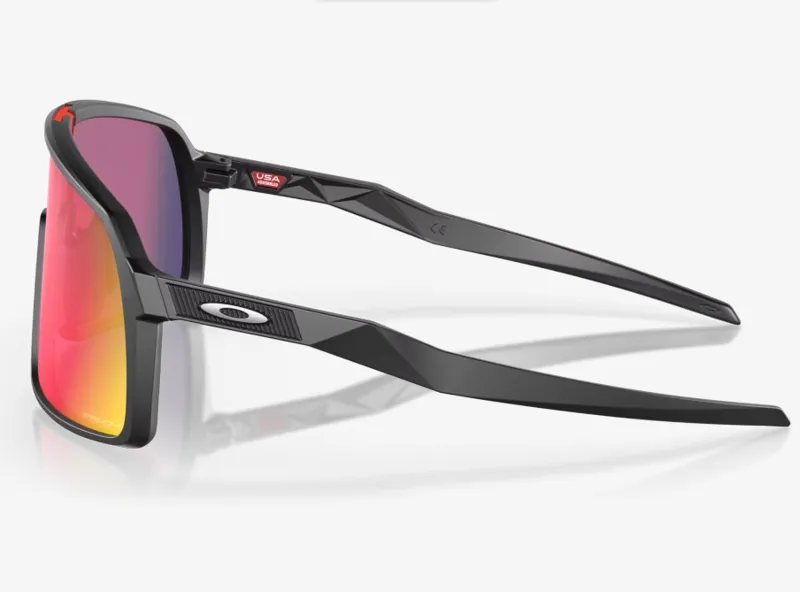 Oakley Sutro Sunglasses - Prizm Road Lenses/Matte Black Frame-2