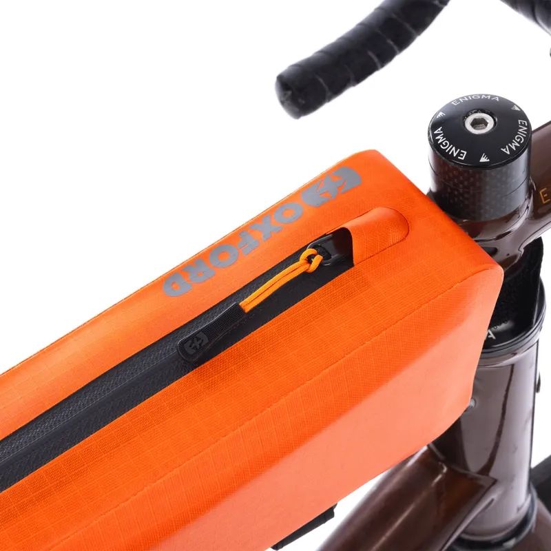 Oxford Aqua Evo Adventure XL 1.5L Bike Top Tube Pack - Orange-4