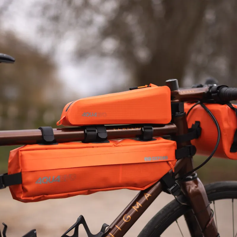 Oxford Aqua Evo Adventure XL 1.5L Bike Top Tube Pack - Orange-8