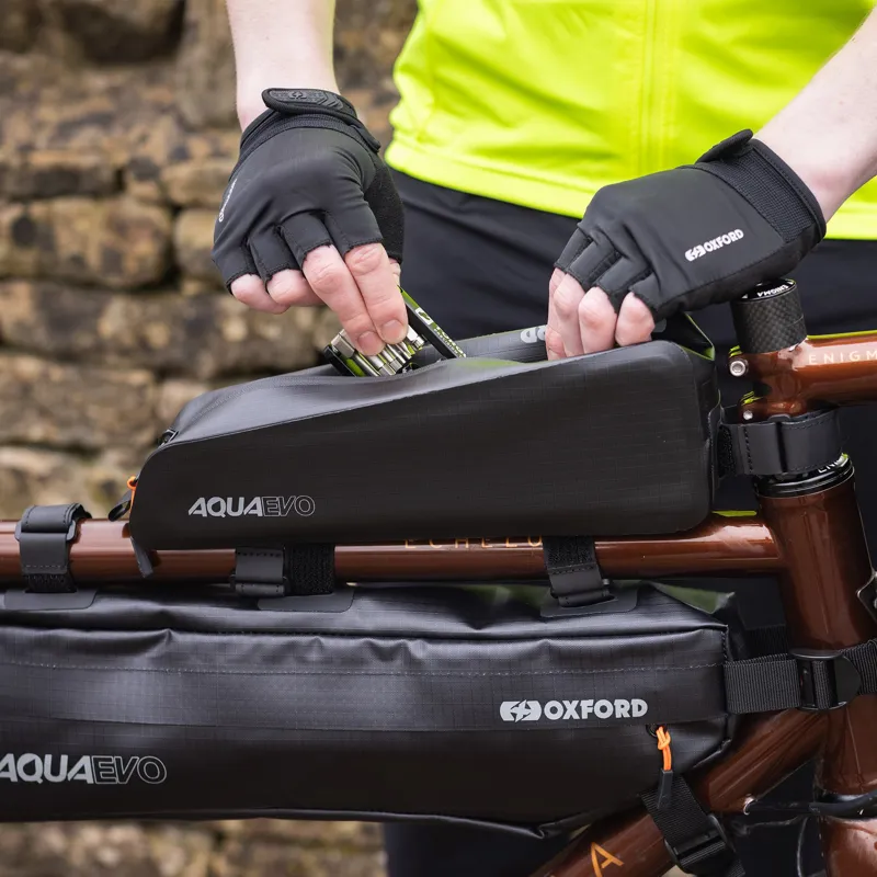 Oxford Aqua Evo Adventure XL Top Tube Pack - Black-7