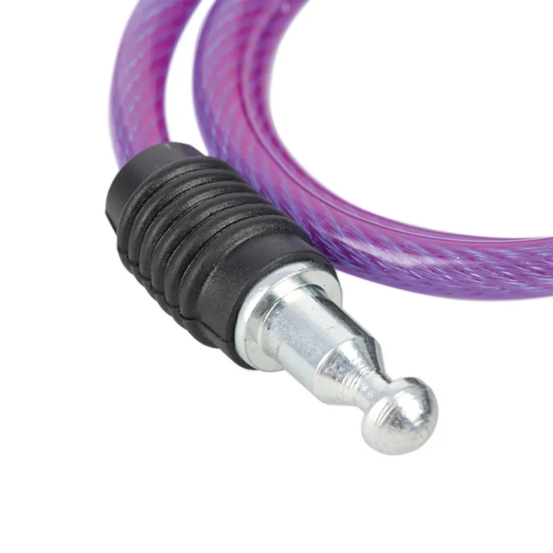 Oxford Bumper Cable Lock 6mm x 0.6m Bike Lock - Purple-4