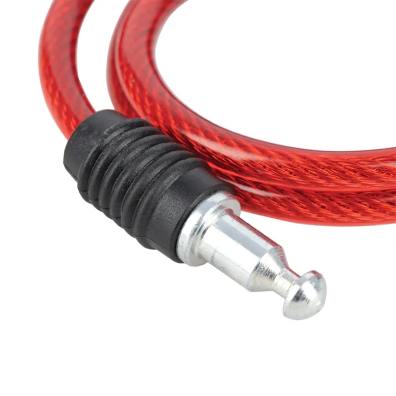 Oxford Bumper Cable Lock 6mm x 0.6m Bike Lock - Red-3