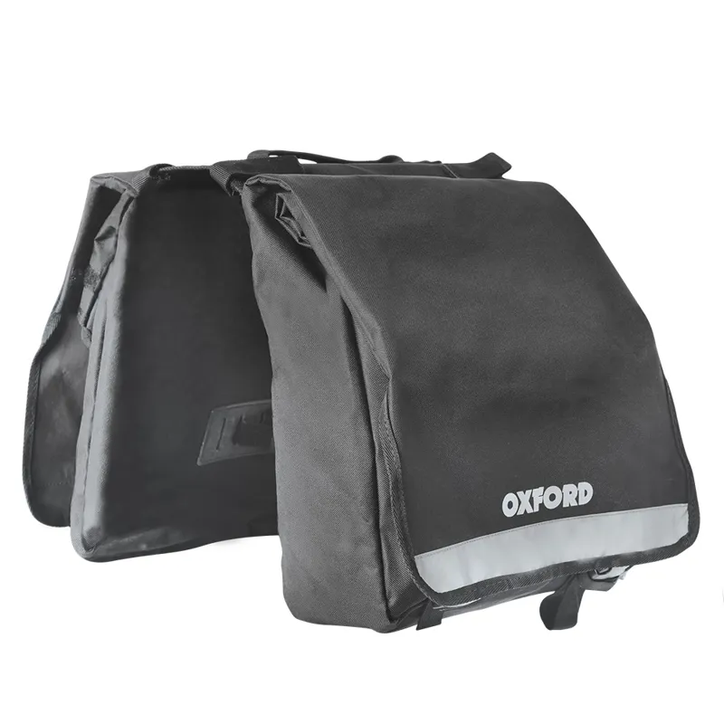 Oxford C20 Double Bicycle Pannier Bag 20L - Black-1