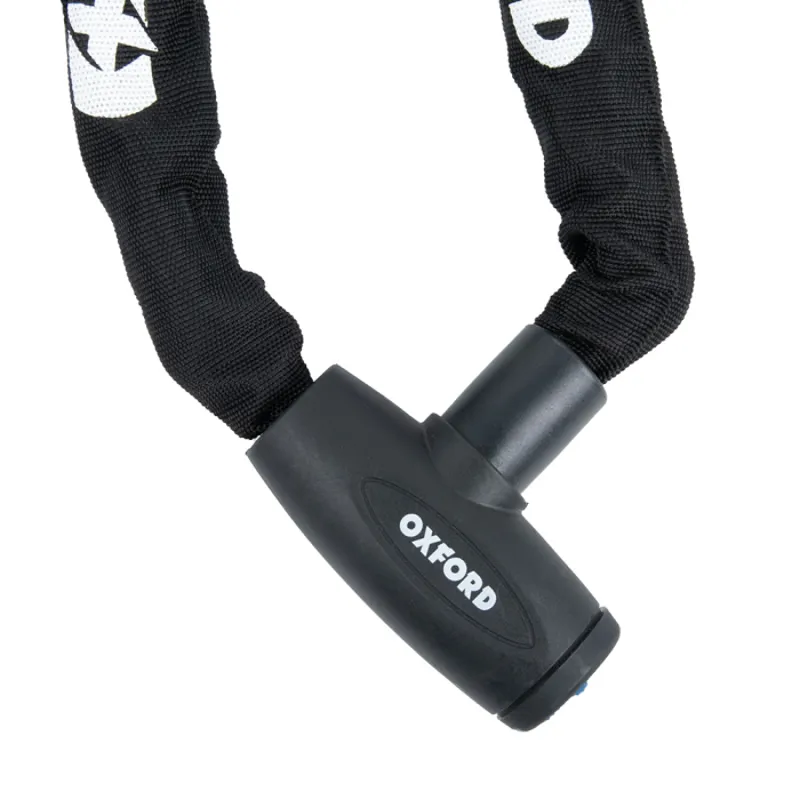 Oxford GP Chain8 8mm x 1.5m Round Bike Lock - Black