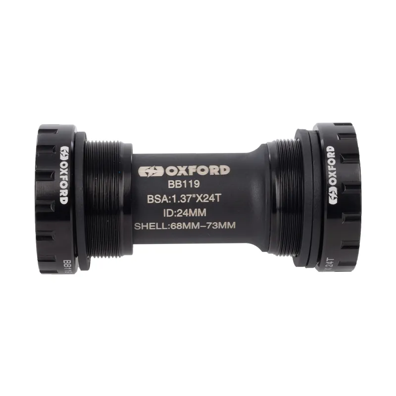 Oxford Hollowtech Threaded Bottom Bracket 68/73mm - Black