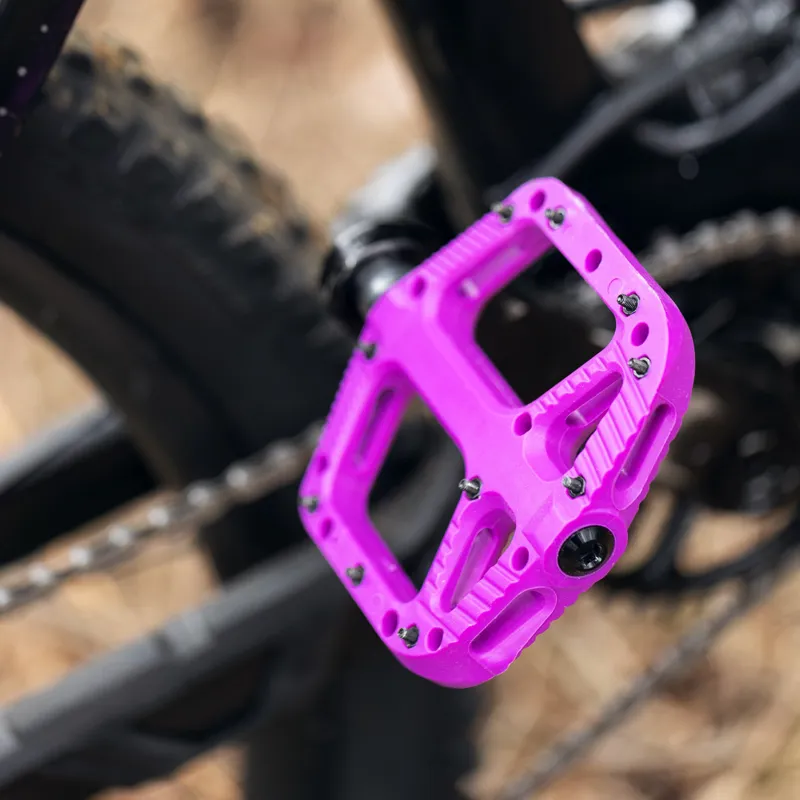 Oxford Loam 20 Nylon Flat Bike Pedals - Purple-1