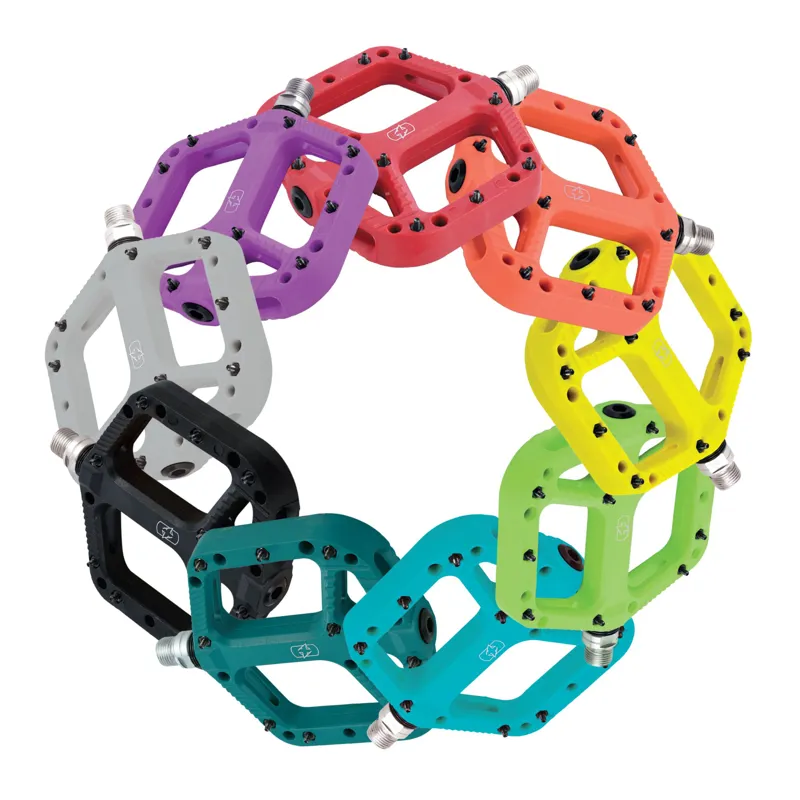 Oxford Loam 20 Nylon Flat Bike Pedals - Purple-4