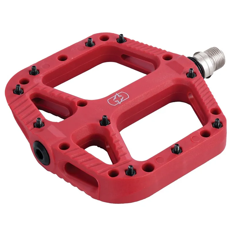 Oxford Loam 20 Nylon Flat MTB Pedals - Red