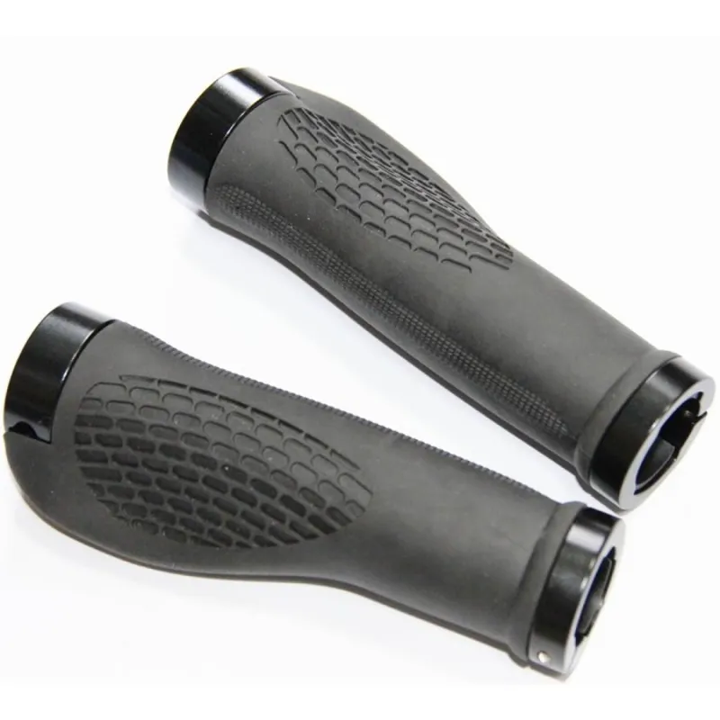 Oxford Lock-On Ergonomic Bike Handlebar Grips - Black