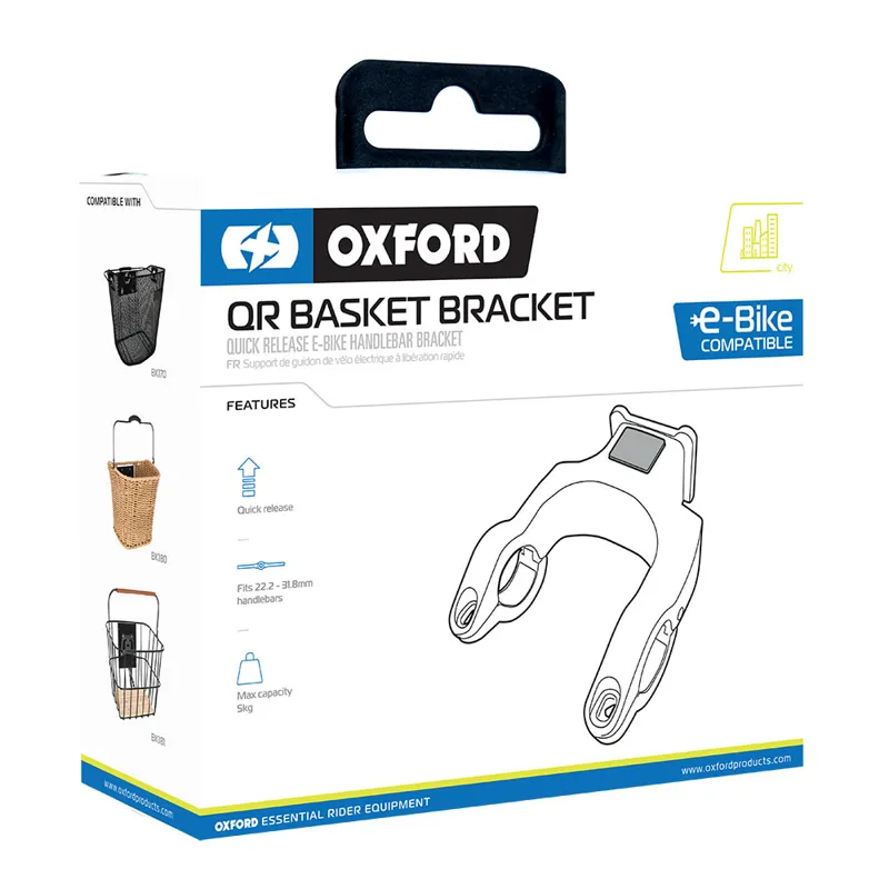 Oxford Quick Release Basket Handlebar Bracket for E-Bike-3