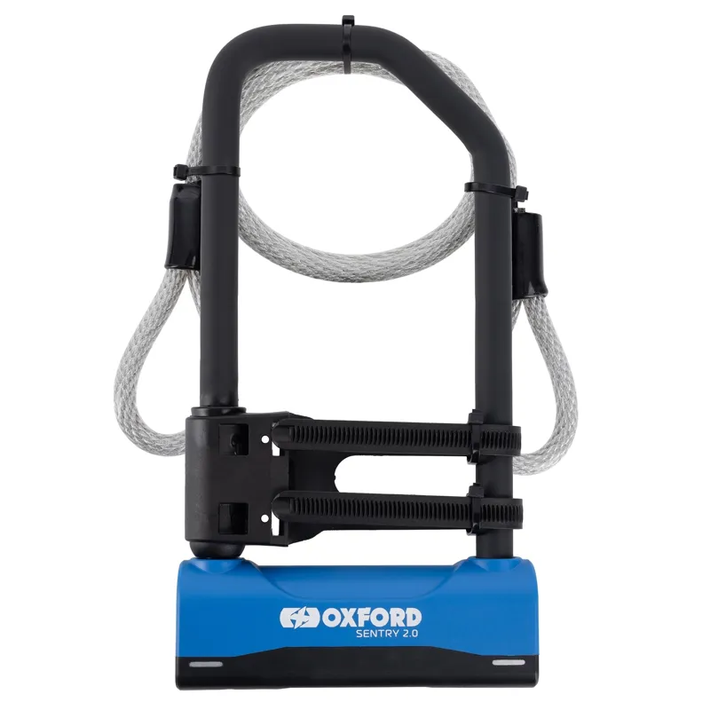 Oxford Sentry 2.0 U-Lock Long Duo 320 x 108mm Bicycle Lock with 1.2m Cable