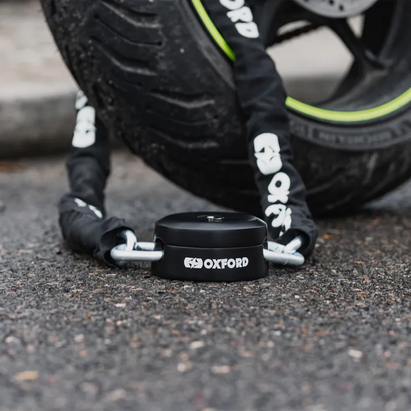 Oxford Stinger Bike Anchor and Chain Lock - Black-5