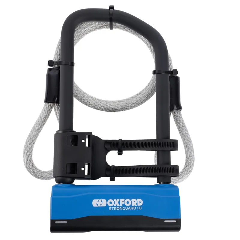 Oxford Stronguard 1.0 U-Lock Long Duo Bike Lock 14x320x155mm and Cable