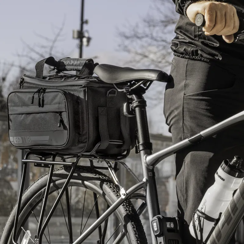 Oxford T18 Bicycle Rack Top Bag with Panniers 18L-11